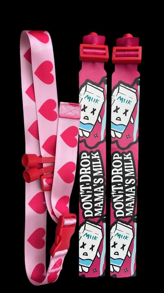 Pink Heart mama milk flags